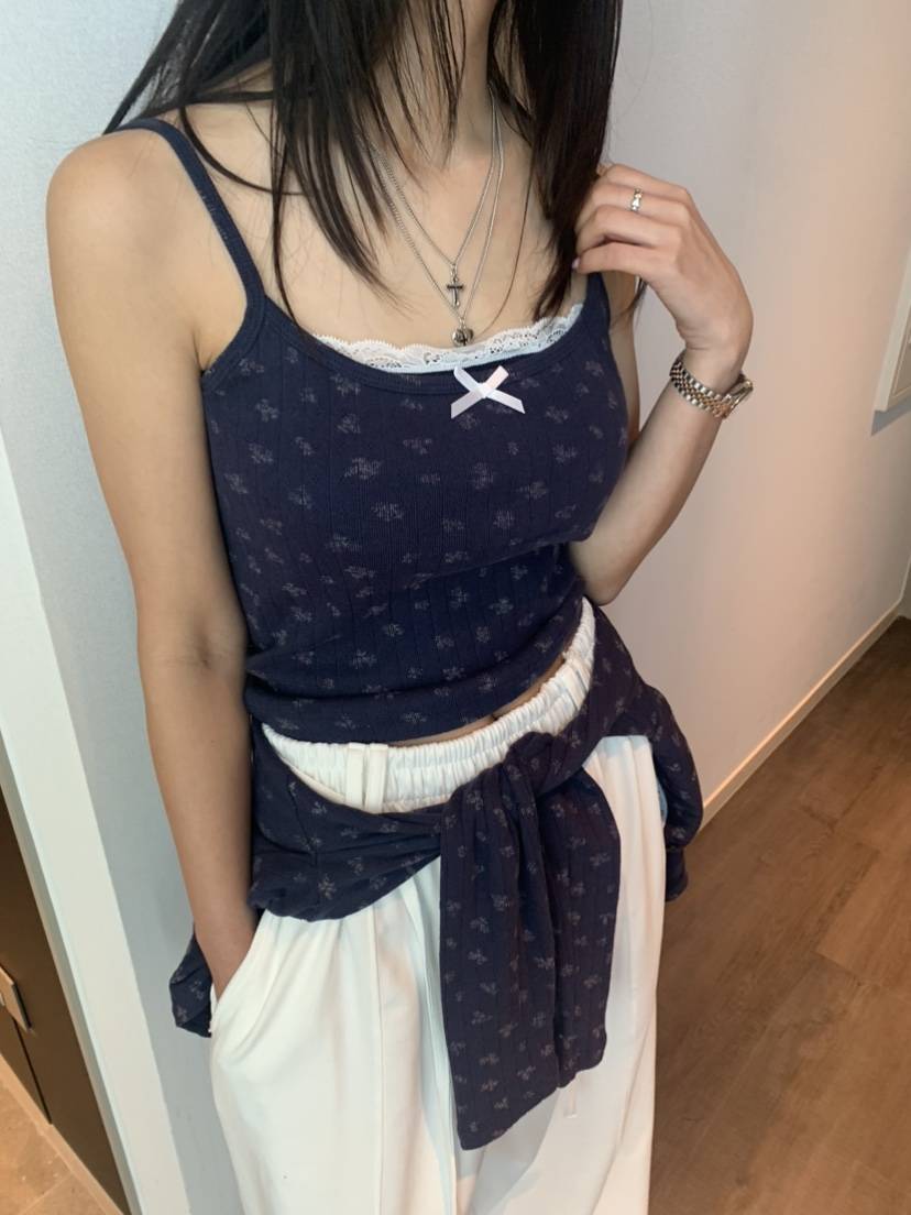 BADCALM韓國直郵㊣女裝新款時尚熱賣25春夏推薦休閑吊帶背心BADCALM吊帶/背心