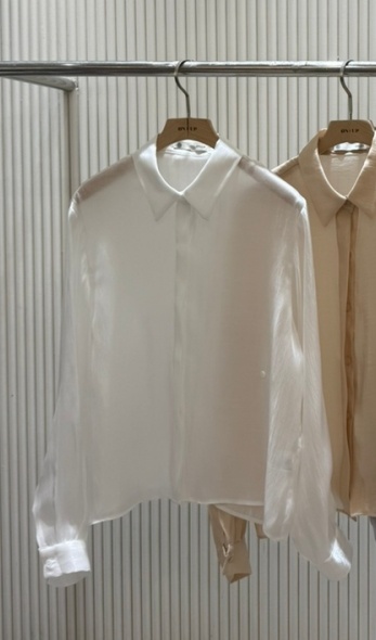 ON:UP韓國直郵㊣女裝新品時尚推薦熱賣襯衫蕾絲衫歐根紗天絲ON:UP襯衫/蕾絲衫