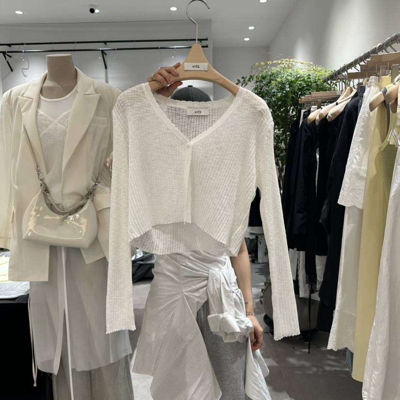 AYCE韓國直郵㊣女裝新款25春夏時尚推薦熱賣針織衫短款開衫101SHOWROOM/AYCE針織衫