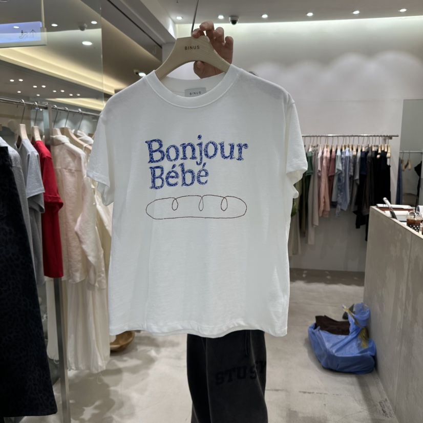 BINUS直郵韓國代購㊣女裝新品時尚熱賣休閑推薦25春夏人氣T恤BINUST恤