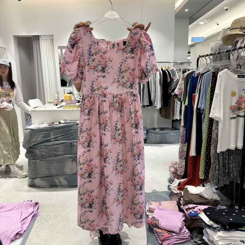 COMBO韓國㊣直郵東大門代購女裝新品25春夏休閑熱賣人氣連衣裙COM_BO連衣裙