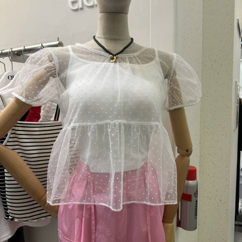 EYEL韓國直郵㊣東大門實拍女裝新款時尚人氣熱賣襯衫蕾絲衫EYEL襯衫/蕾絲衫