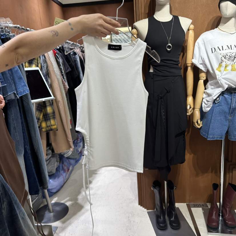 AMOUR韓國㊣直郵東大門代購女裝新品人氣推薦休閑25春夏吊帶背心AMOUR吊帶/背心