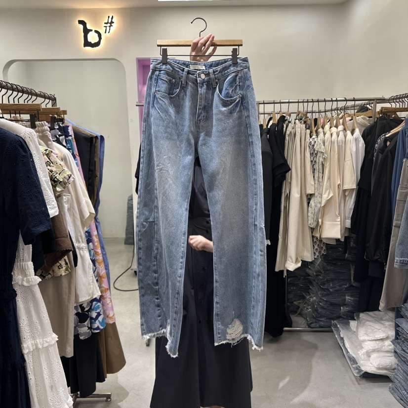 BISHOP直郵韓國代購㊣女裝新款推薦25春夏時尚熱賣人氣牛仔褲b#/BISHOP牛仔褲