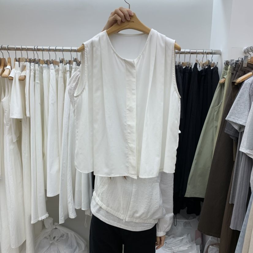DRESS ROOM韓國直郵㊣東大門實拍女裝新款人氣時尚吊帶背心DRESS ROOM吊帶/背心