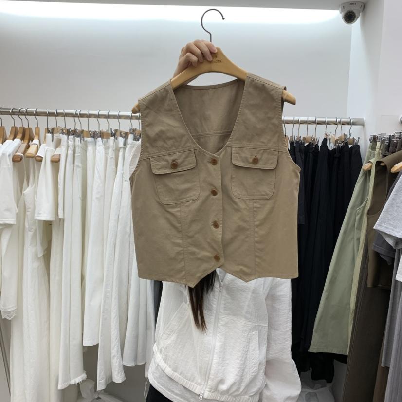 DRESS ROOM韓國直郵㊣女裝新款25春夏休閑人氣時尚推薦馬甲DRESS ROOM馬甲