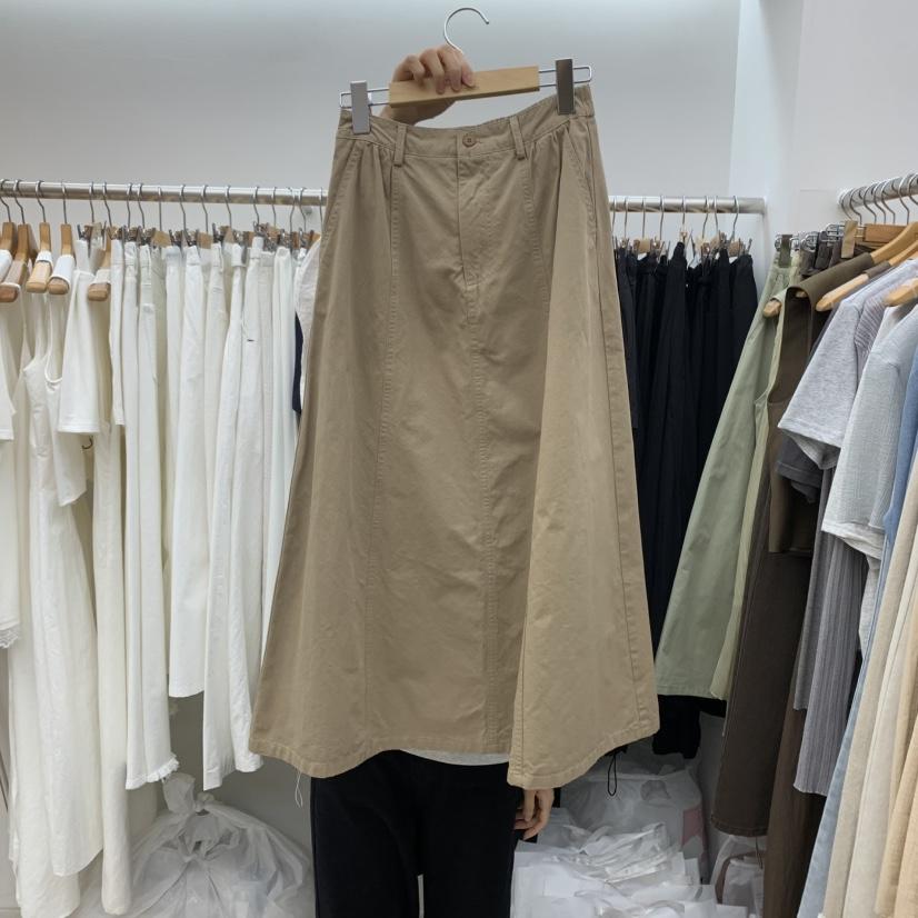 DRESS ROOM直郵韓國代購㊣女裝新品人氣熱賣推薦25春夏長裙棉質DRESS ROOM長裙