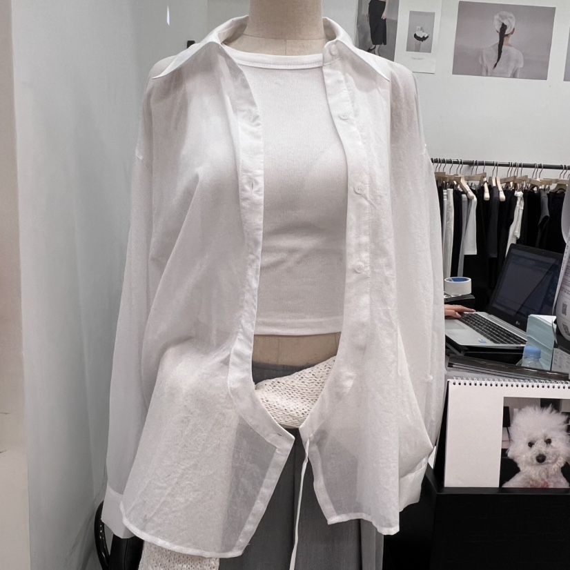 RECOVER-OT韓國㊣直郵東大門代購女裝新品休閑熱賣襯衫蕾絲衫RECOVER/MOMENT襯衫/蕾絲衫