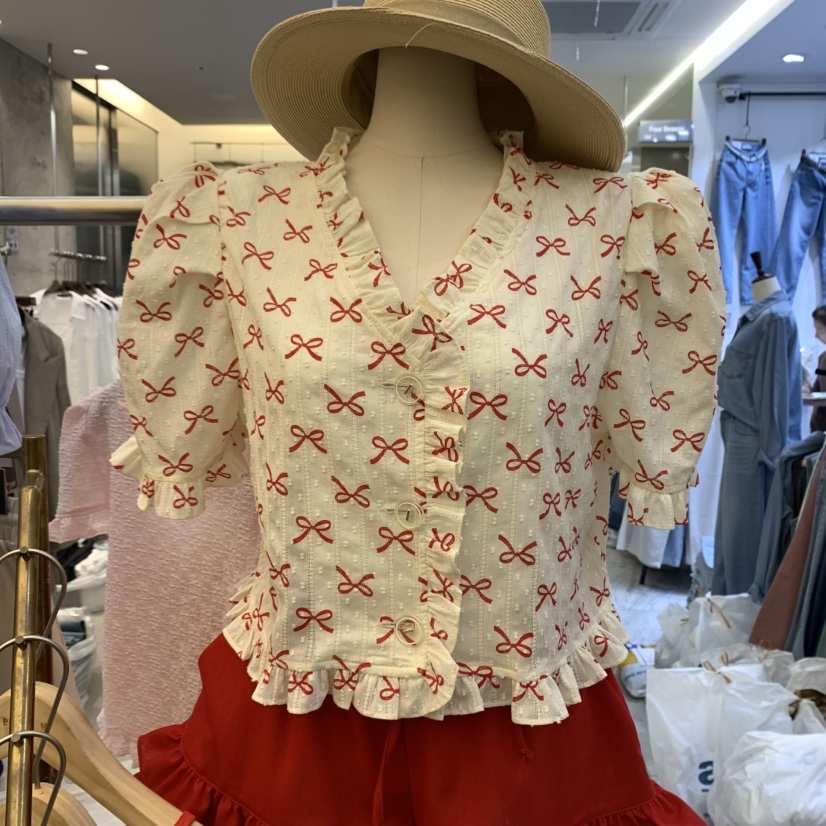 BEEN-A韓國直郵㊣女裝新品推薦熱賣時尚休閑人氣襯衫蕾絲衫BEEN-A襯衫/蕾絲衫
