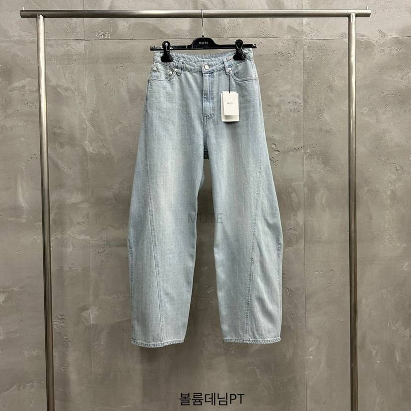 MUTE-P東大門實拍女裝新品熱賣推薦真品休閑職業25春夏牛仔褲MUTE牛仔褲