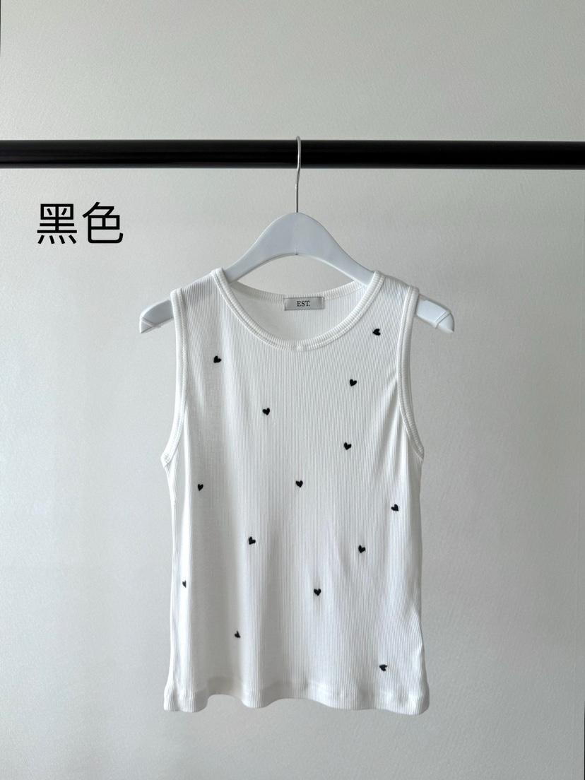 EST東大門實拍女裝新品真品熱賣職業時尚休閑人氣吊帶背心刺繡EST_吊帶/背心