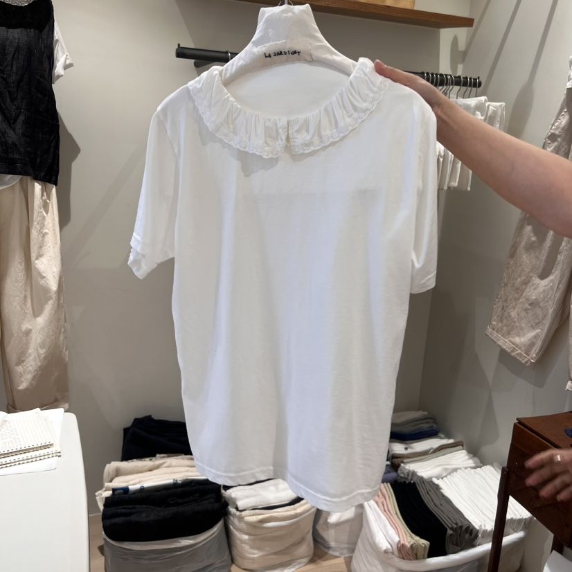 LE JARDINET直郵韓國代購㊣女裝新品時尚熱賣人氣推薦休閑T恤LE JARDINETT恤