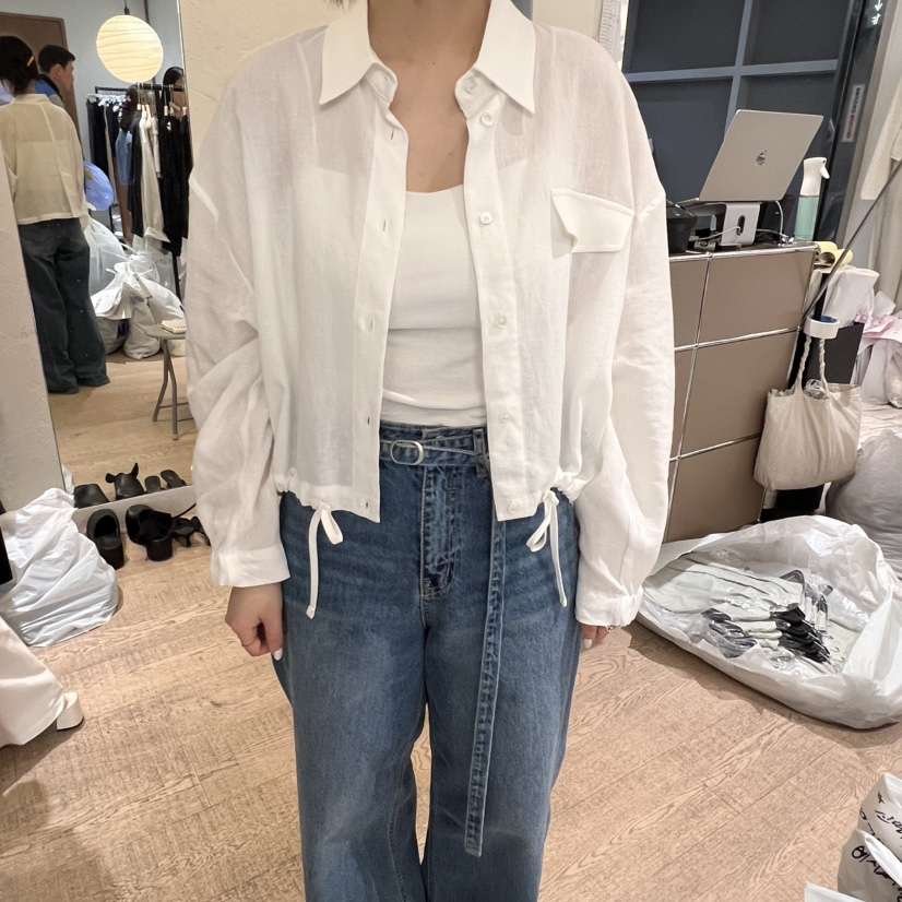 W AND J直郵韓國代購㊣女裝新品人氣休閑熱賣時尚襯衫蕾絲衫W AND J襯衫/蕾絲衫