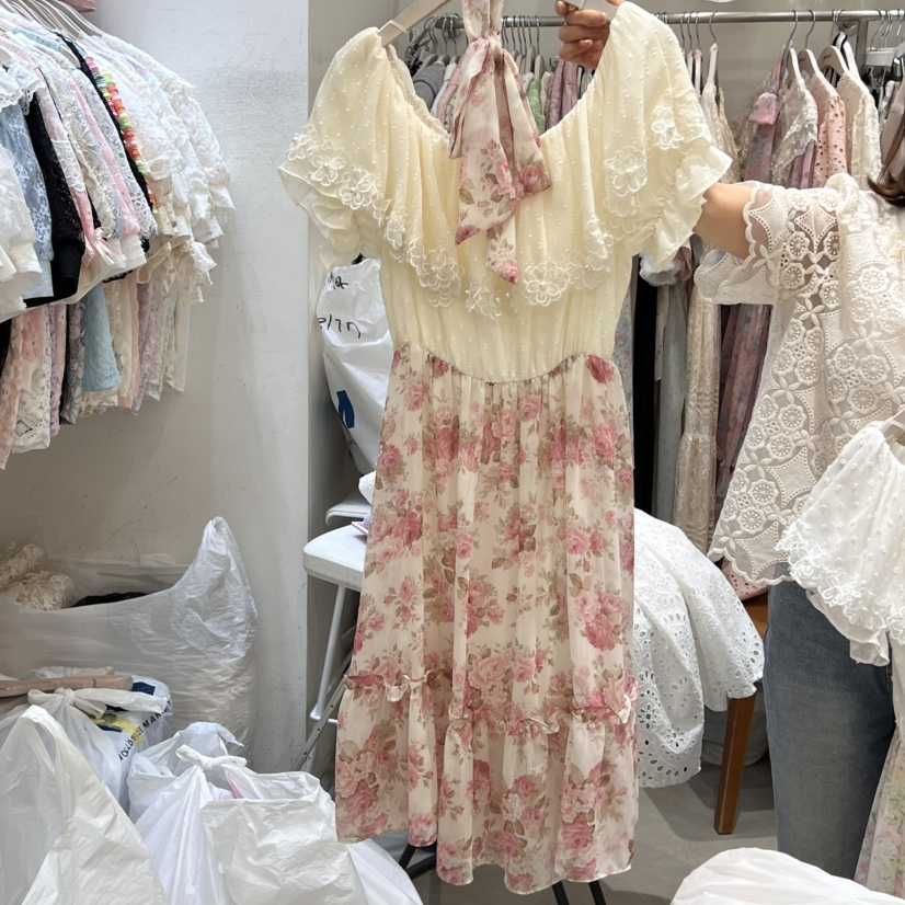 YARD韓國直郵㊣女裝新品推薦人氣熱賣25春夏時尚連衣裙含腰帶YARD連衣裙