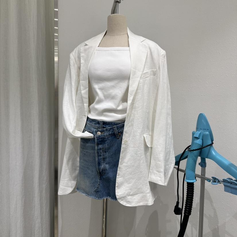 ACKER直郵韓國代購㊣女裝新品休閑熱賣人氣推薦時尚夾克亞麻ACKER夾克
