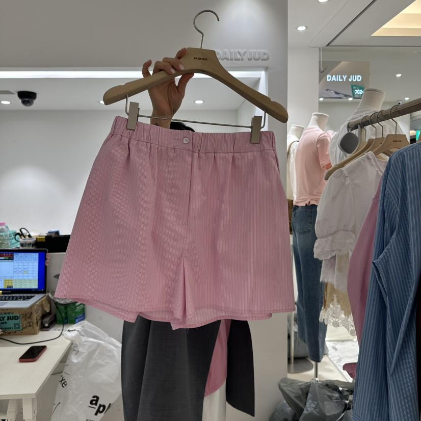 DAILYJUD韓國㊣直郵東大門代購女裝新品推薦時尚熱賣短褲條紋DAILY JUD短褲