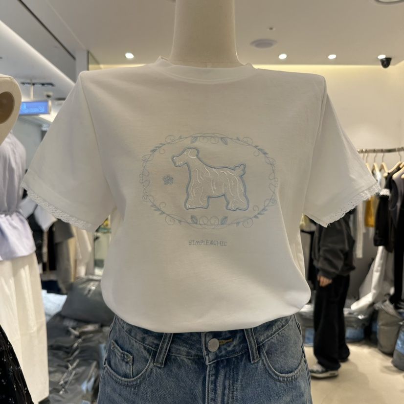 RICH SISTER直郵韓國代購㊣女裝新品時尚熱賣休閑人氣25春夏T恤RICH SISTERT恤