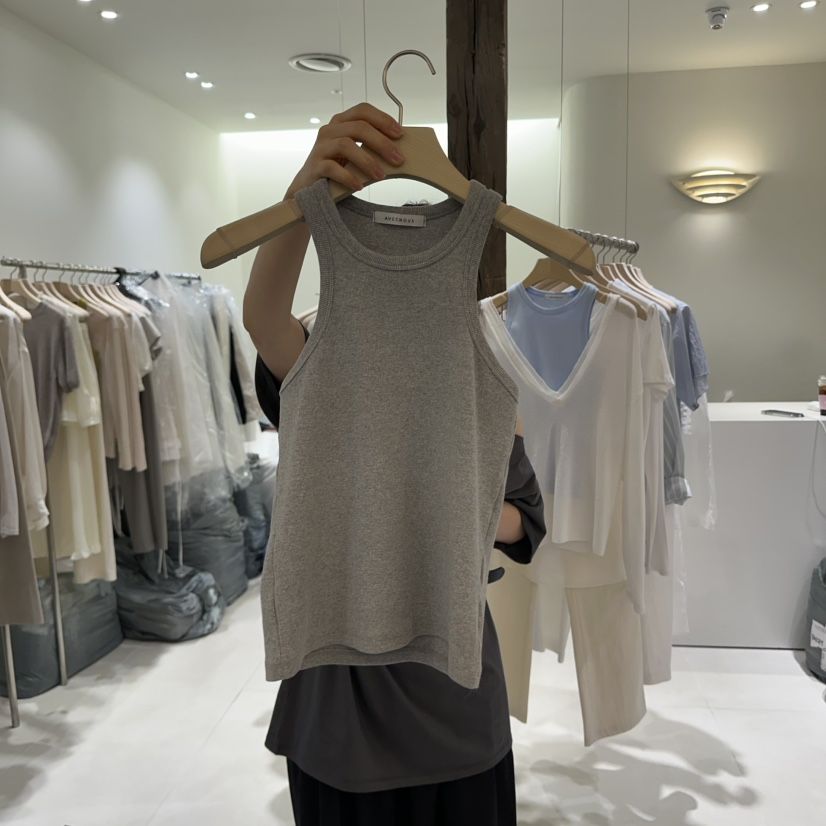 AVECNOUS韓國直郵㊣東大門實拍女裝新品熱賣休閑人氣吊帶背心AVECNOUS吊帶/背心