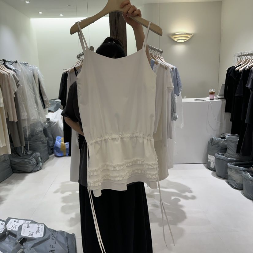 AVECNOUS直郵韓國代購㊣女裝新品時尚人氣25春夏推薦吊帶背心AVECNOUS吊帶/背心