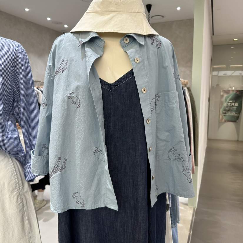 DELI JENNY直郵韓國代購㊣女裝新款時尚人氣休閑襯衫蕾絲衫DELI JENNY襯衫/蕾絲衫