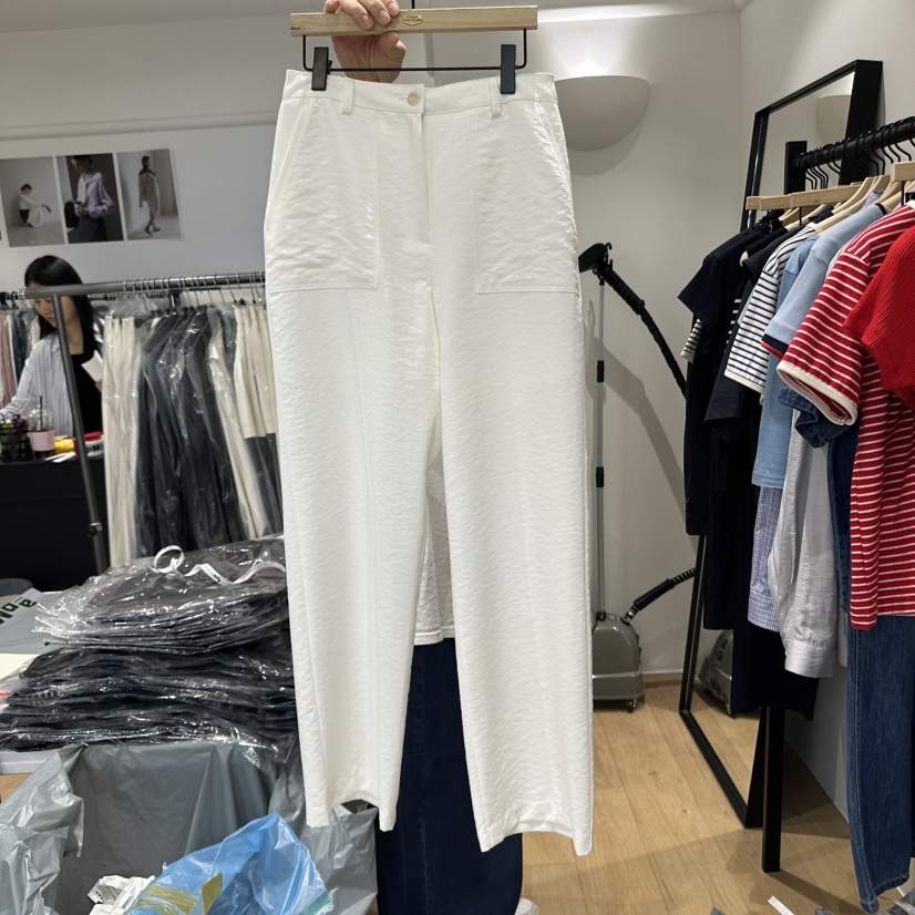 aube nunt直郵韓國代購㊣女裝新品人氣25春夏時尚休閑褲口袋aube nunt休閑褲