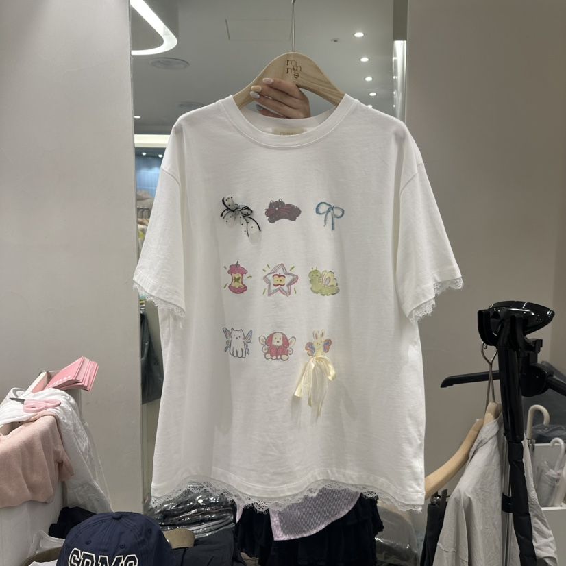MIMME韓國㊣直郵東大門代購女裝新品時尚人氣熱賣休閑25春夏T恤MIMMET恤