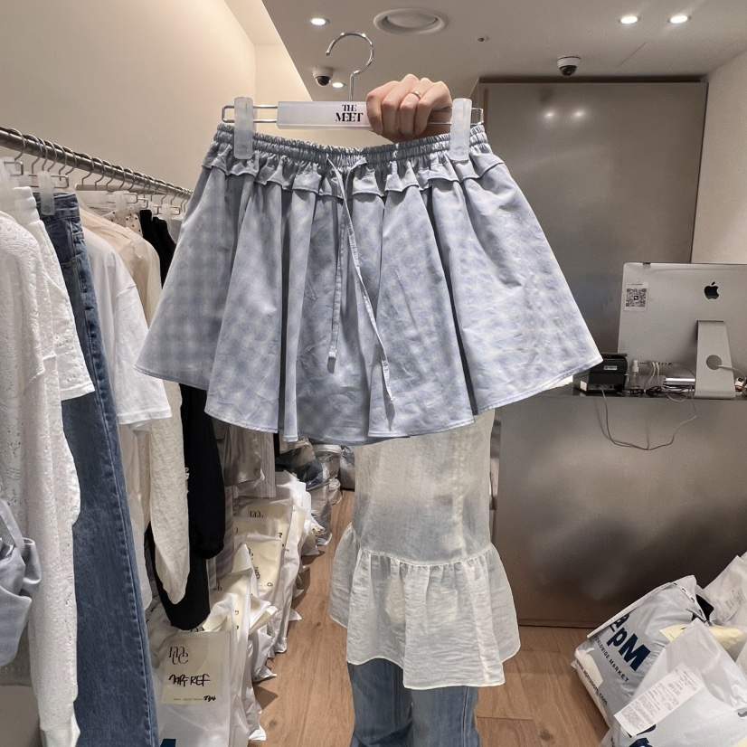MEET ME韓國㊣直郵東大門代購女裝新品熱賣休閑25春夏短裙MEET ME短裙