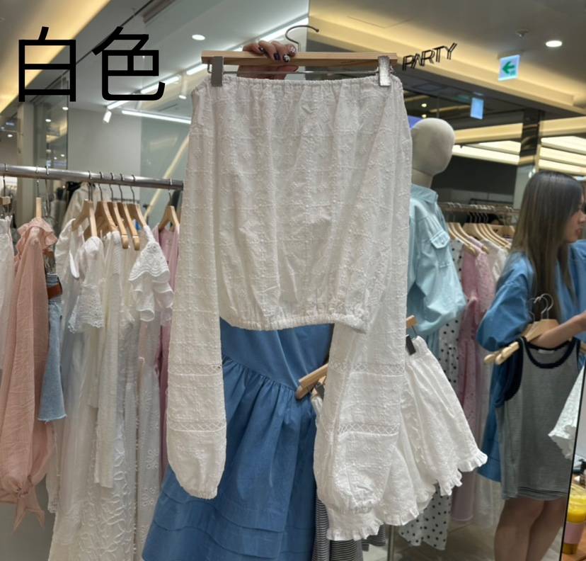XPARTY韓國㊣直郵東大門代購女裝新品25春夏休閑襯衫蕾絲衫XPARTY襯衫/蕾絲衫