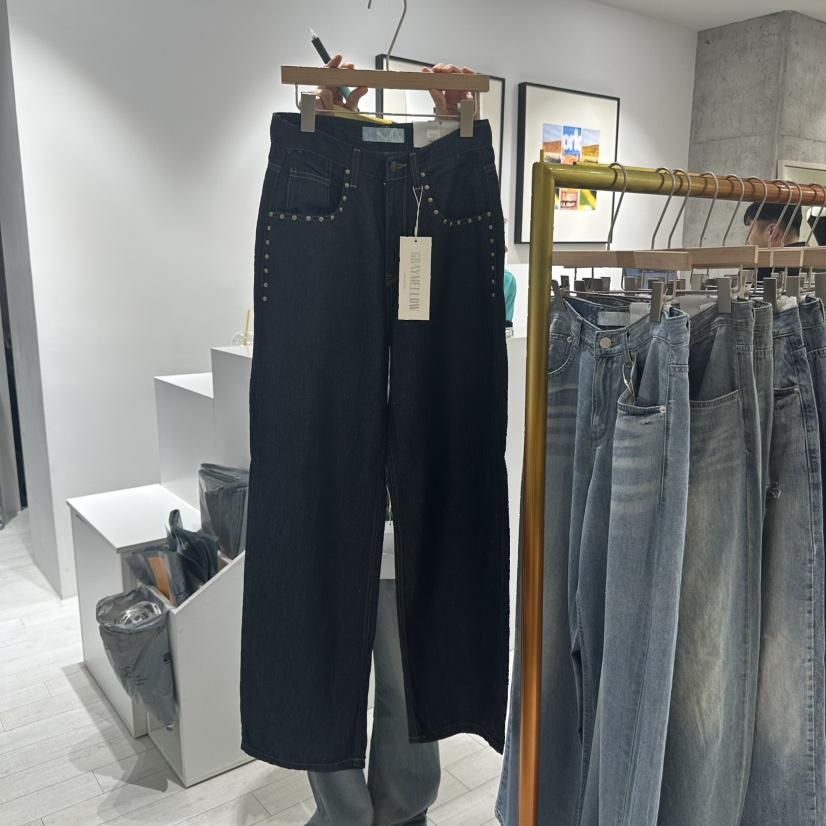 GRAYMELLOW韓國直郵㊣女裝新品熱賣休閑人氣推薦時尚牛仔褲GRAYMELLOW牛仔褲