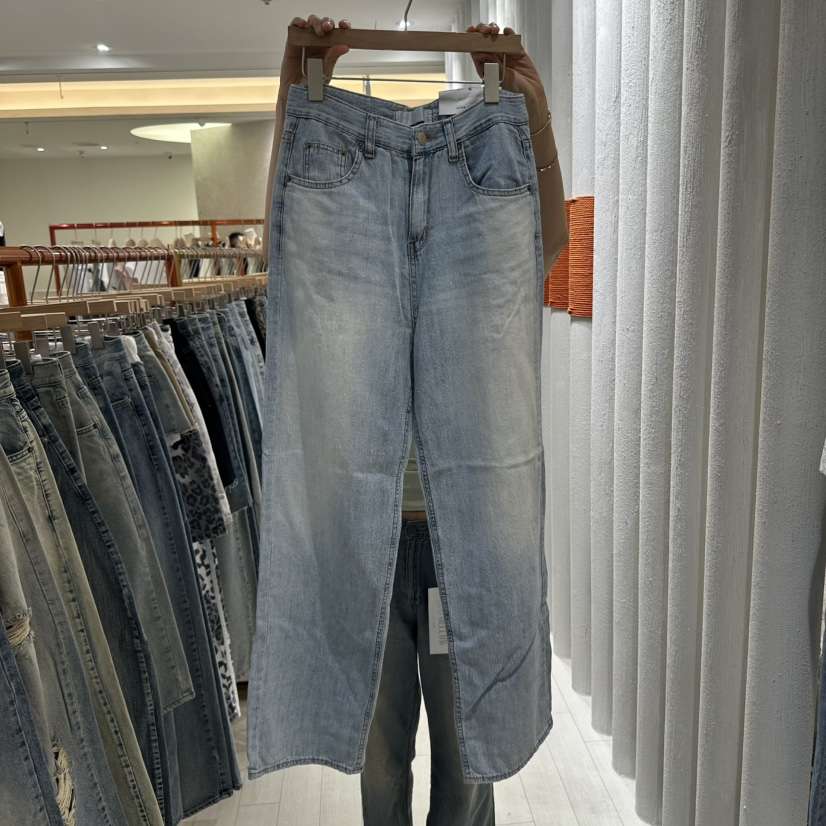 GRAYMELLOW韓國㊣直郵東大門代購女裝新品休閑熱賣人氣牛仔褲GRAYMELLOW牛仔褲