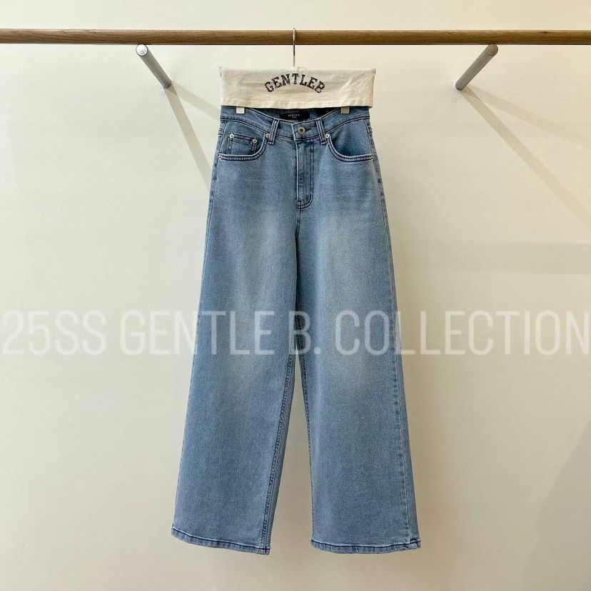 GENTLE B韓國直郵㊣女裝新款推薦休閑人氣熱賣時尚25春夏牛仔褲GENTLE B牛仔褲