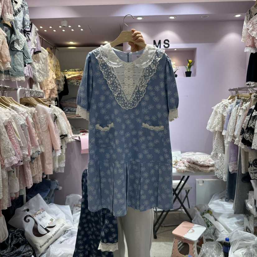 MS韓國直郵㊣東大門實拍女裝新款25春夏人氣休閑推薦連衣裙MS連衣裙