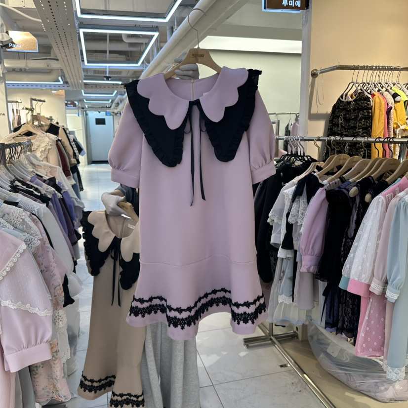 PAPA直郵韓國代購㊣女裝新款熱賣時尚人氣25春夏休閑連衣裙PAPA連衣裙