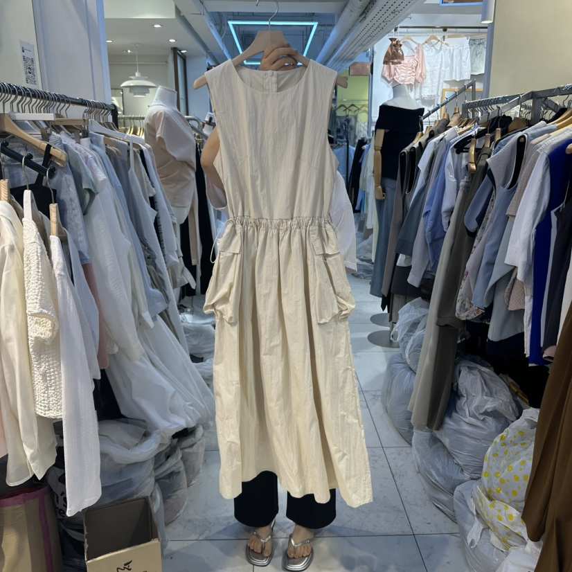 HARU韓國㊣直郵東大門代購女裝新品25春夏休閑時尚連衣裙口袋HARU連衣裙