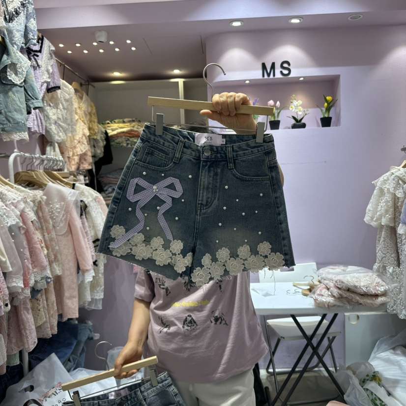MS韓國㊣直郵東大門代購女裝新款人氣時尚推薦熱賣短褲格紋MS短褲