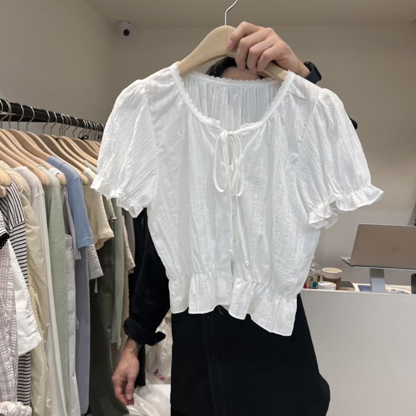 JINSIM韓國直郵㊣東大門實拍女裝新品推薦25春夏襯衫蕾絲衫JINSIM襯衫/蕾絲衫