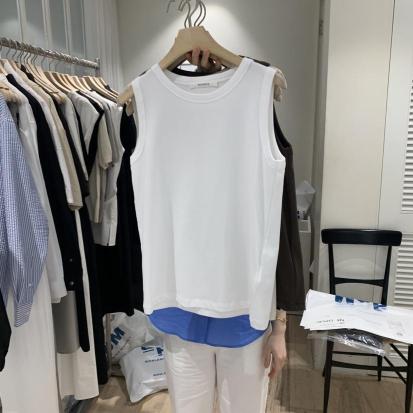 MONIQUE韓國直郵㊣女裝新品時尚人氣休閑推薦熱賣25春夏吊帶背心MONIQUE吊帶/背心