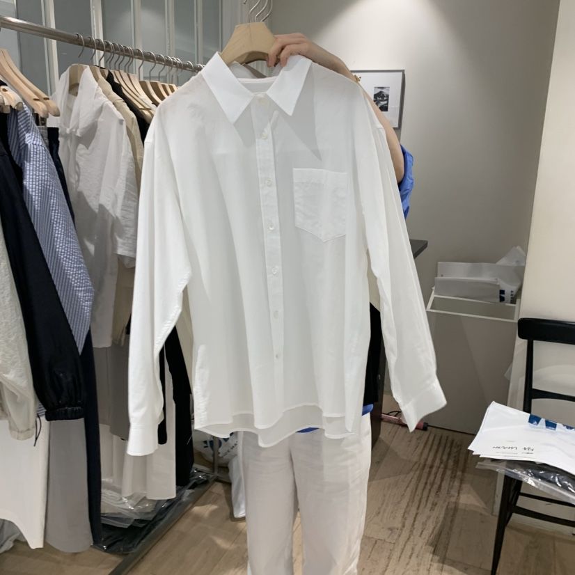 MONIQUE韓國直郵㊣女裝新品熱賣時尚推薦休閑襯衫蕾絲衫棉質MONIQUE襯衫/蕾絲衫