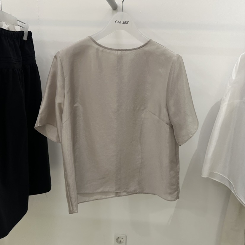GALLERY-P直郵韓國代購㊣女裝新品熱賣25春夏時尚襯衫蕾絲衫GALLERY襯衫/蕾絲衫