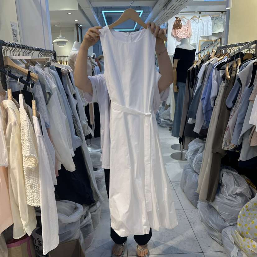 HARU直郵韓國代購㊣女裝新款25春夏休閑熱賣推薦連衣裙含腰帶HARU連衣裙