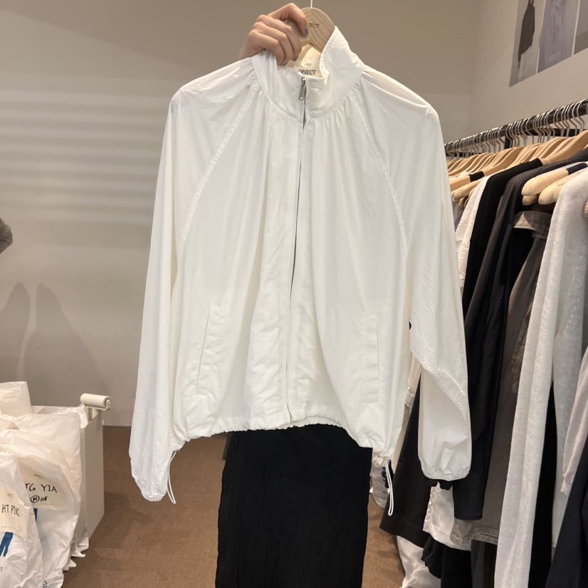 OBJECT韓國㊣直郵東大門代購女裝新品休閑熱賣時尚夾克褶皺OBJECT夾克