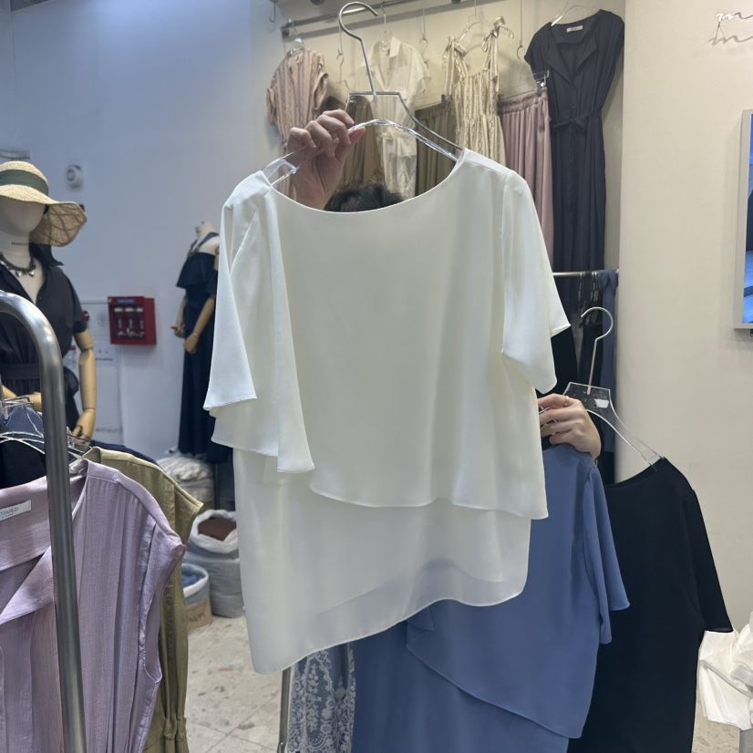 MARIGOLD直郵韓國代購㊣女裝新品休閑時尚推薦襯衫蕾絲衫斗篷MARIGOLD襯衫/蕾絲衫