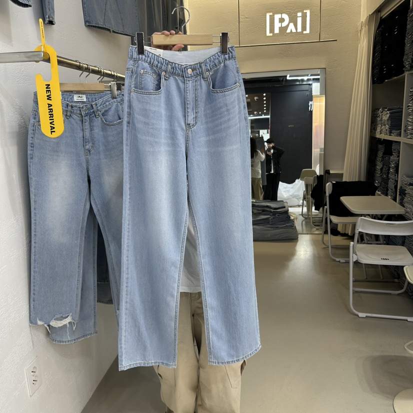 PAI韓國㊣直郵東大門代購女裝新款25春夏推薦人氣休閑牛仔褲PAI牛仔褲
