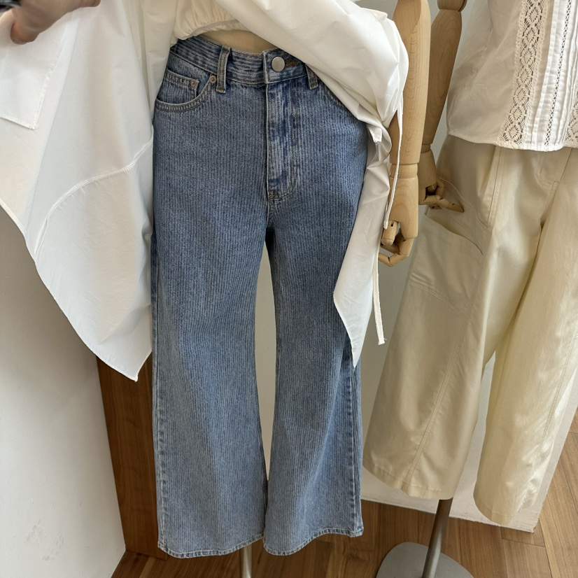 MYNAMEIS韓國直郵㊣東大門實拍女裝新品休閑25春夏熱賣牛仔褲MYNAMEIS牛仔褲