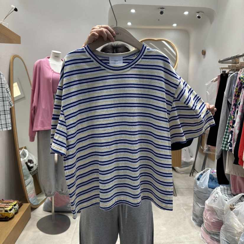 NEAR韓國㊣直郵東大門代購女裝新品25春夏推薦時尚熱賣休閑T恤NEART恤