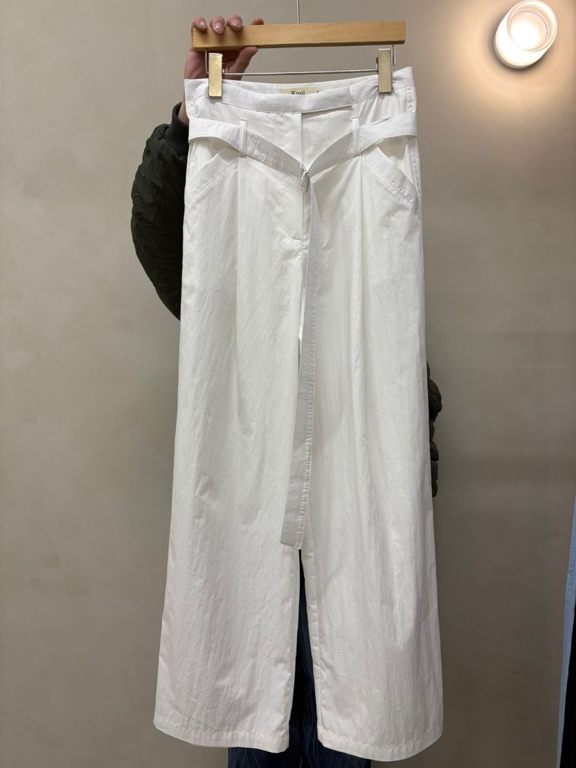 KONI韓國直郵㊣女裝新品25春夏熱賣人氣推薦時尚休閑褲含腰帶KONI休閑褲