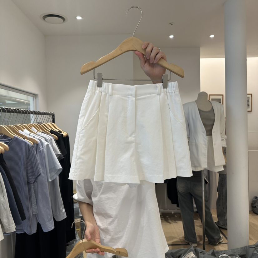 OVU韓國直郵㊣東大門實拍女裝新品25春夏時尚熱賣推薦短褲褶皺OVU短褲