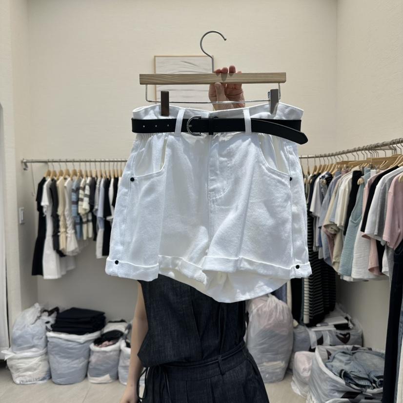 MILK TEA直郵韓國代購㊣女裝新品熱賣人氣25春夏短褲含腰帶RE:FRESH短褲