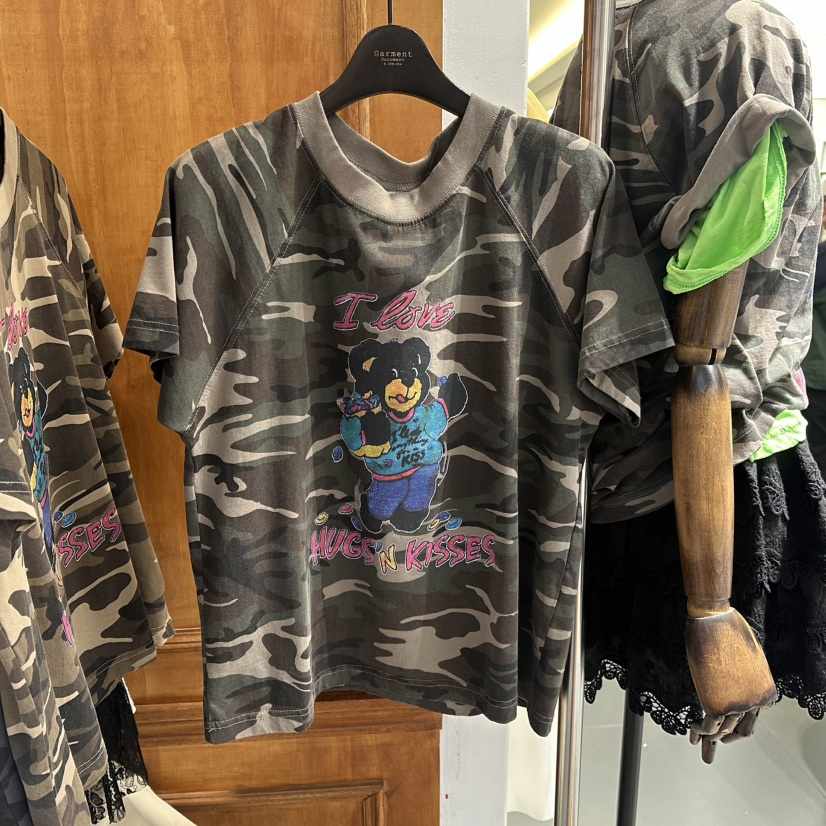 GARMENT-P直郵韓國代購㊣女裝新品熱賣時尚休閑推薦25春夏T恤GARMENTT恤