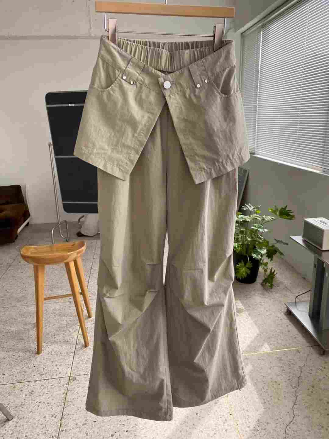 FLASH BACK直郵韓國代購㊣女裝新品25春夏時尚人氣熱賣裙褲NORMCORE裙褲